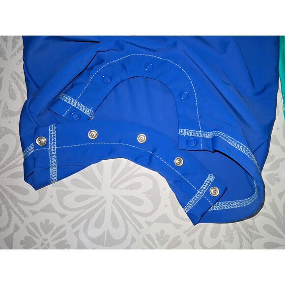 Little Me Shark & Fish “Sea You Later!” Long‑Sleeve Rash Guard Onesie – 12 M - Picture 9 of 10